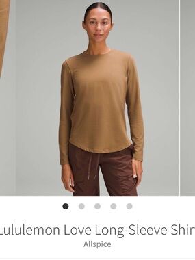 lululemon athletica Love Long-Sleeve Shirt — Allspice Brown
